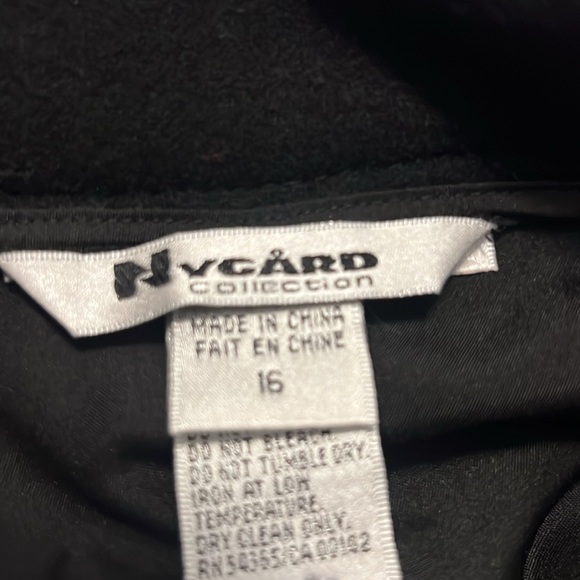 Nygard Collection embroidered black maxi skirt boho SZ 16 wool blend career - Picture 12 of 16